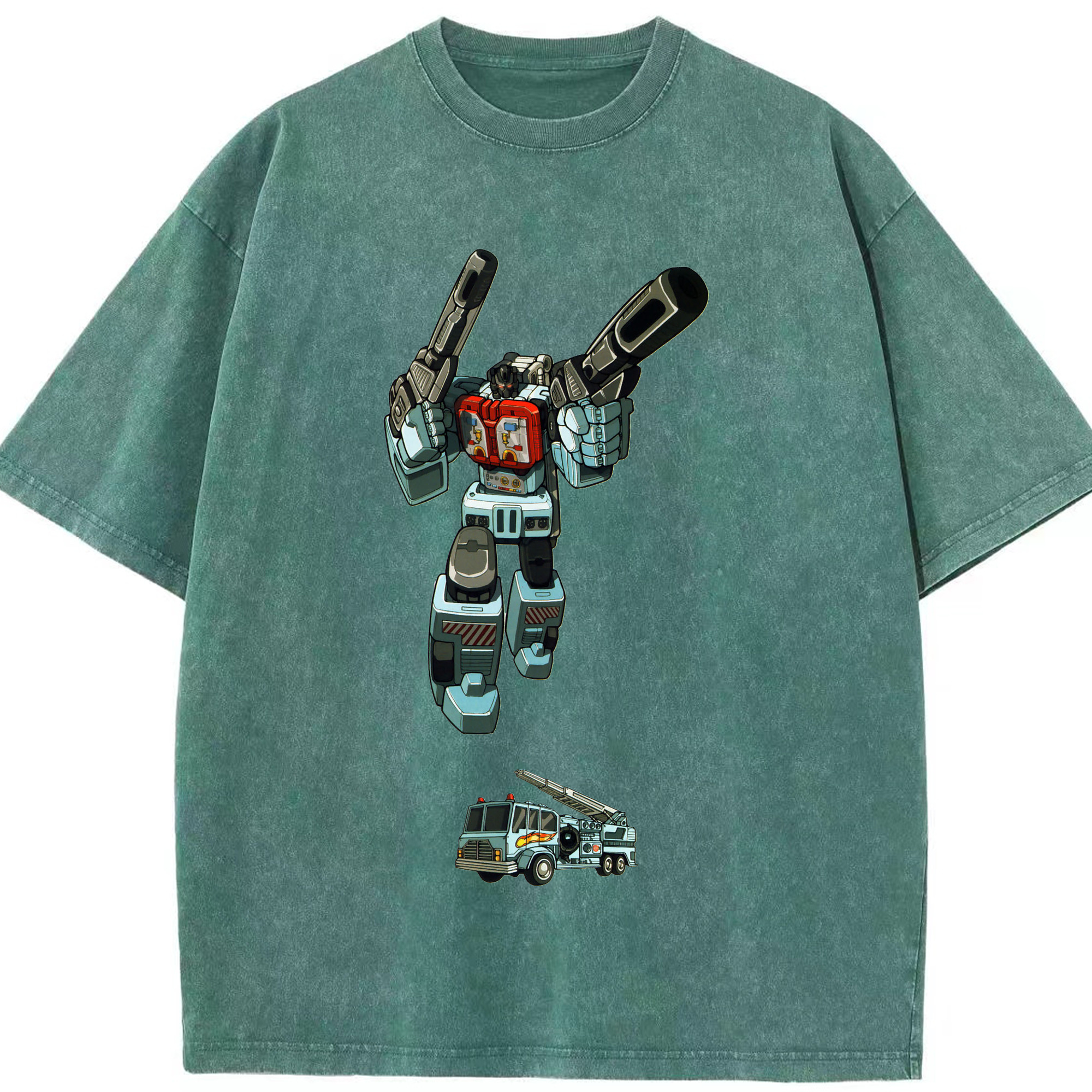 （画像用）  綿100% ヴィンテージ風 半袖Tシャツ（フロントプリント）